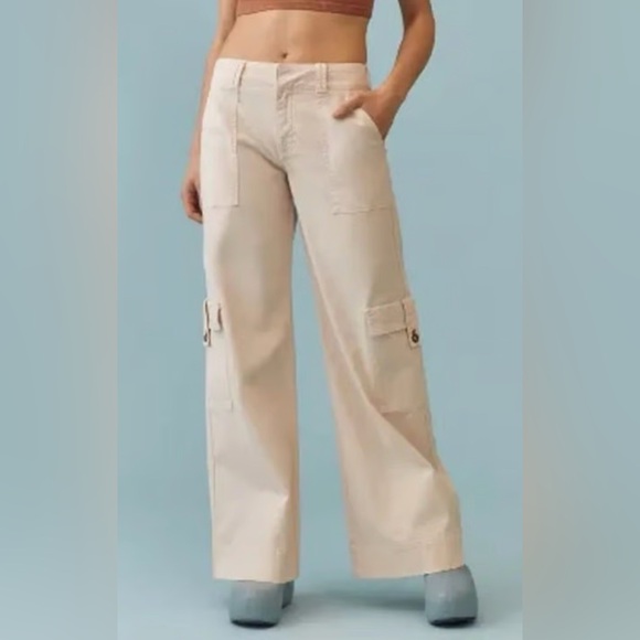 Pilcro Pants - Anthropologie Pilcro Mid-rise Wide-leg cargo pants